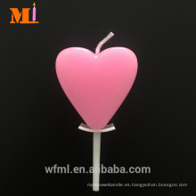 Último diseño Seis colores mezclados disponibles Velas en forma de corazón Favor de la boda a granel